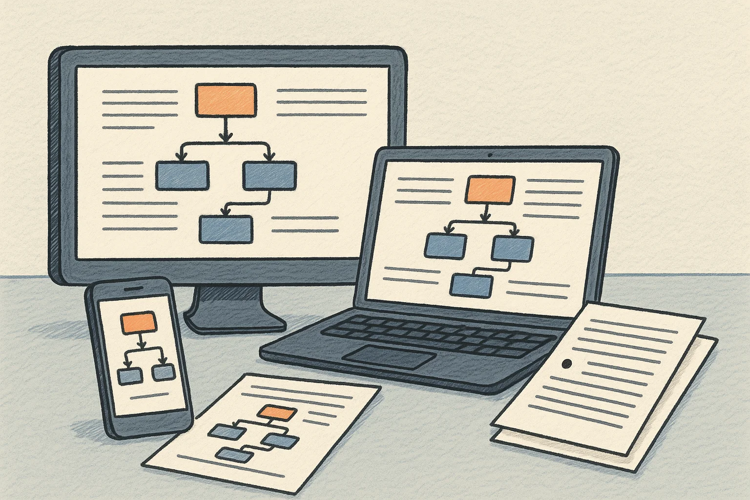 Business process documentation software interface schema