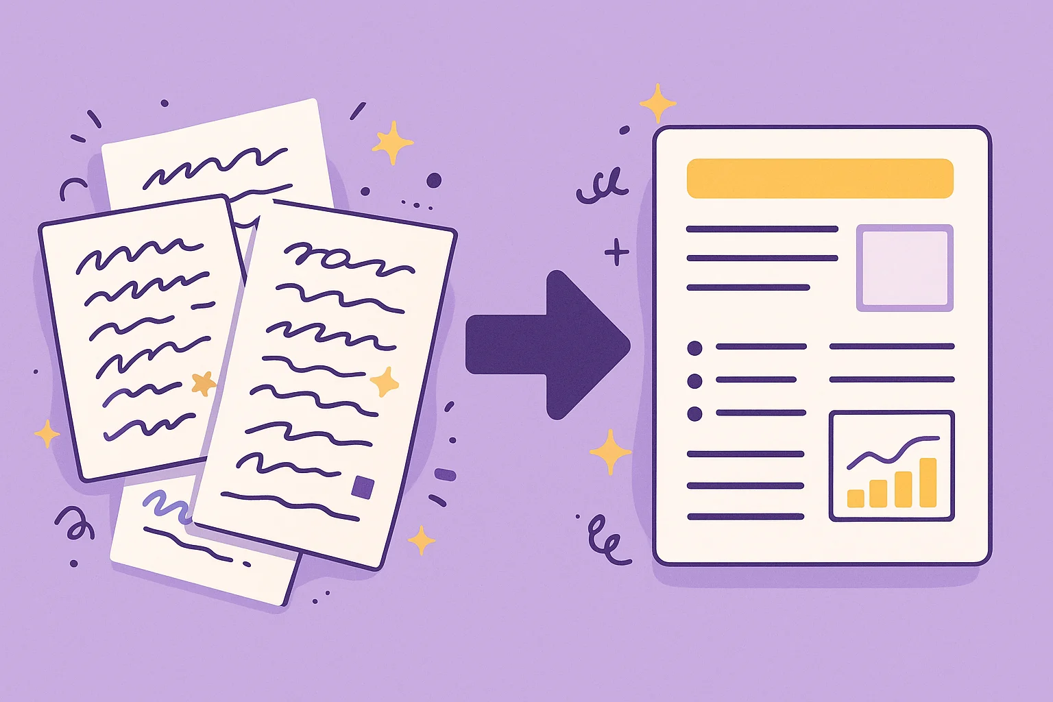How to turn process notes into a structured documentation draft