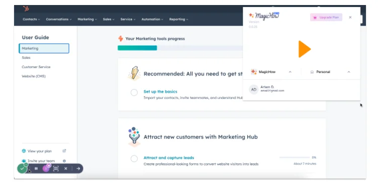 Create training manuals by recording workflows with MagicHow