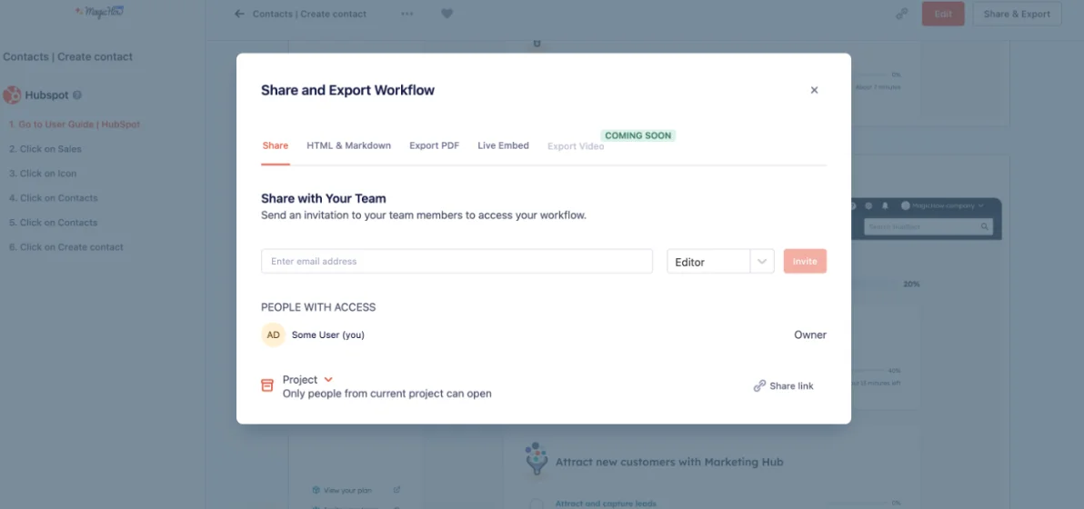 MagicHow Standard Operating Procedure sharing