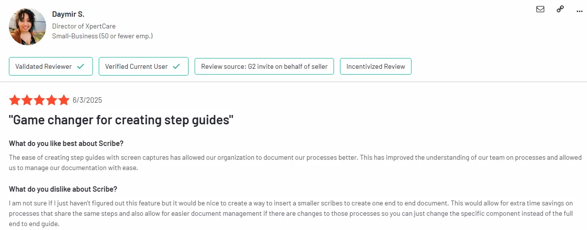 Scribe Clutch feedback